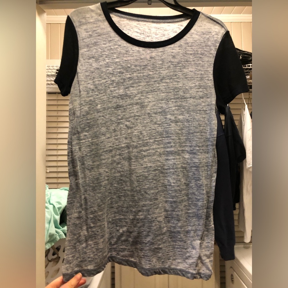 Blue and navy sleeves, shirt, small, American eagle
